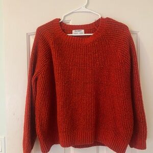 Old Navy Women's Rich Red Crewneck Sweater